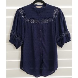 Edme & Esyllte | Navy Button-Up - Size 6